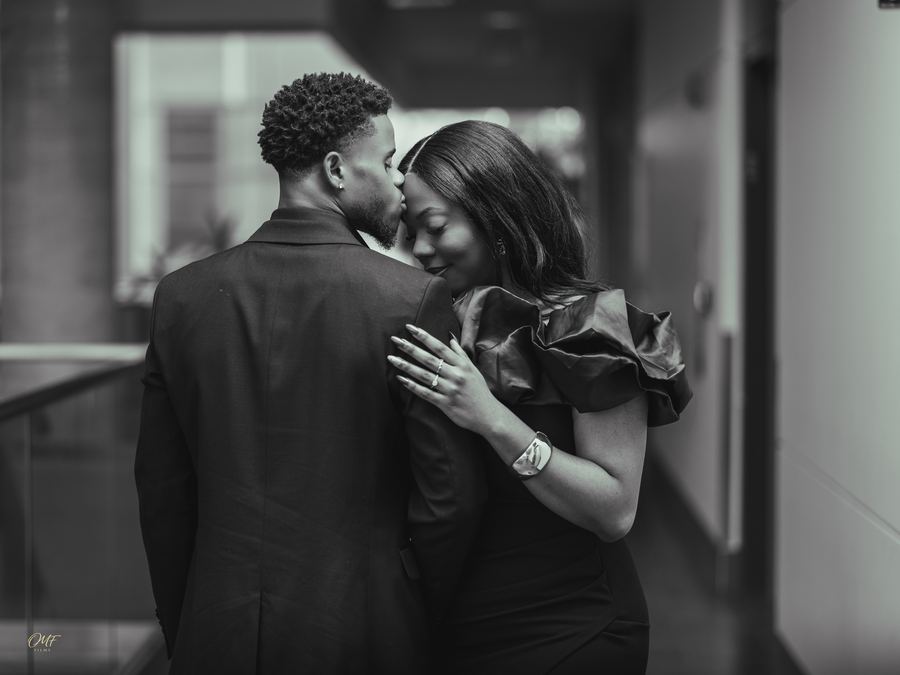 Black and white couples portrait, Regina Saskatchewan